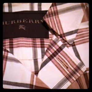 Plaid Burberry long sleeved dress size large